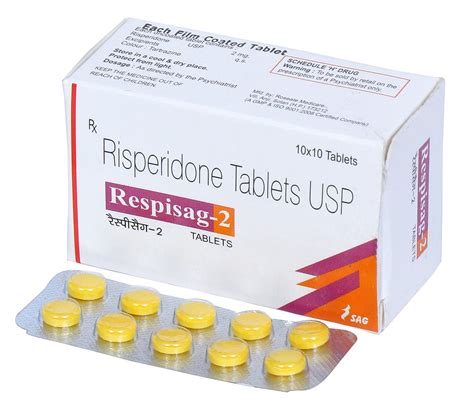 Respisag 2 Risperidone 2mg Tablet 1010 At Rs 48strip In New Delhi