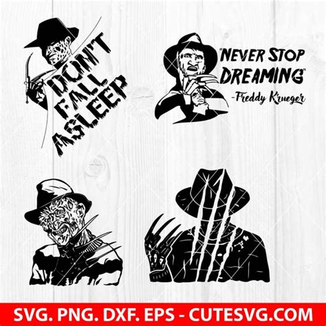 Freddy Krueger Svg Bundle Horror Movie Killers Bundle Svg Horror