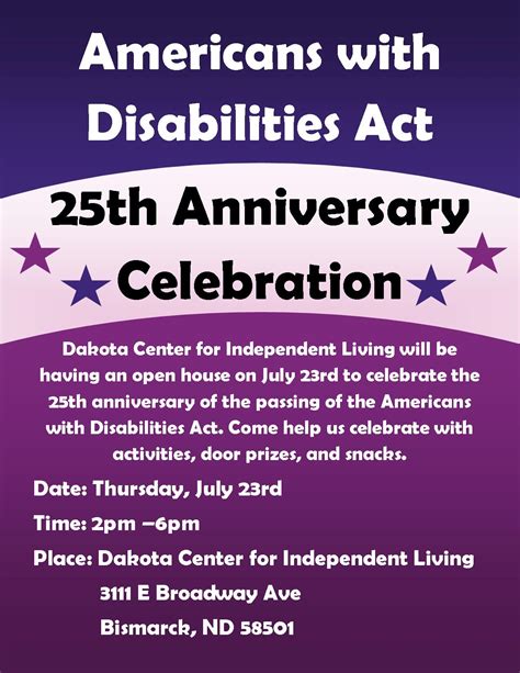 25th Anniversary Of The Americans With Disabilities Act To Be Celebrated Next Week Dakota