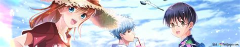 Kagura Gintoki Sakata Y Shinpachi Shimura 4K Descarga De Fondo De Pantalla