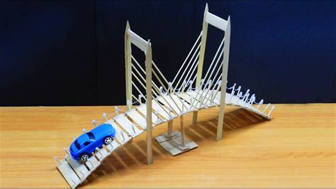 Popsicle Stick Bridge And Miniature Tree House Easy Craft Ideas Youtube