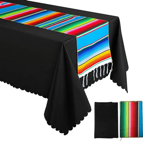 Amazon Tudomro 4 Pcs Mexican Table Runners With Fabric Rectangle