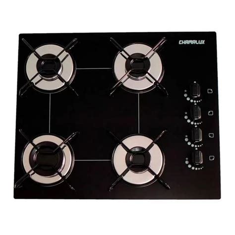 Cooktop Bocas Ultrachama Preto Chamalux Cooktop Bocas