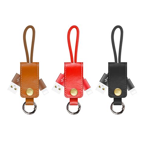 leather keychain usb cable  premium gift sdn bhd