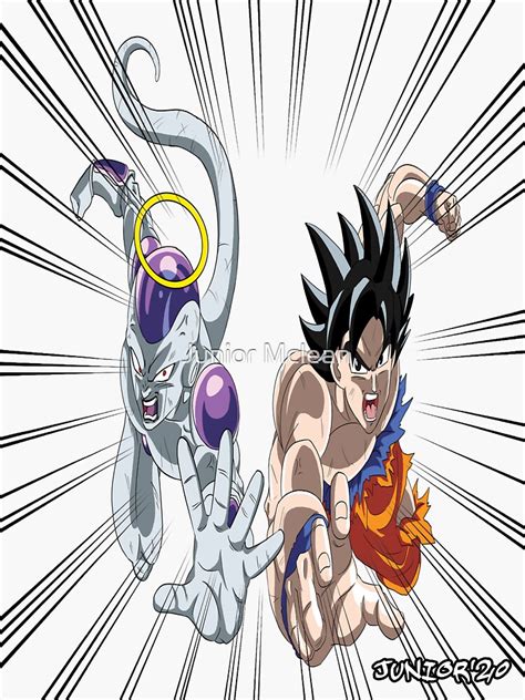 "Son Goku and Frieza Team up" Sticker for Sale by FractalKing | Redbubble