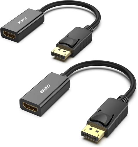 Benfei Pack Displayport To Hdmi Adapter K Unidirectional Displayport