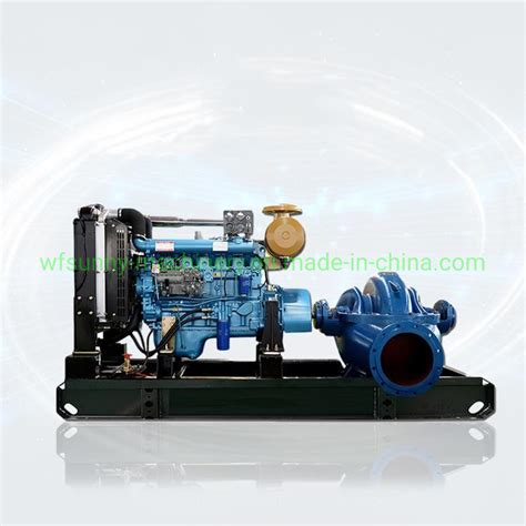 Diesel Engine And Electric Self Priming Centrifugal Sewage Pump Sh 20 Inches Water 2300m3h