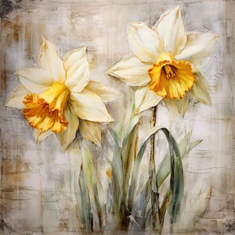 Pin By Michele Germano On Fiori E Ricami In Daffodil Wall Art