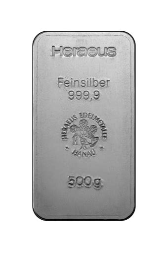 500g Silver Bar Heraeus | Real001 Store