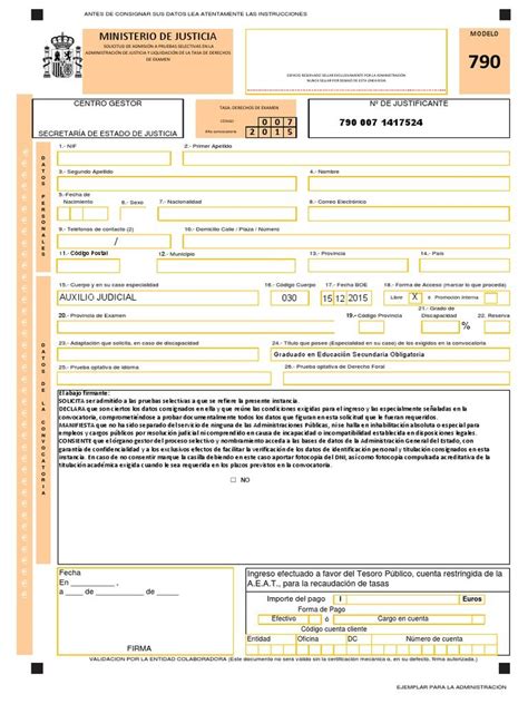 Formulario Modelo 790 Actualizado Septiembre 2023