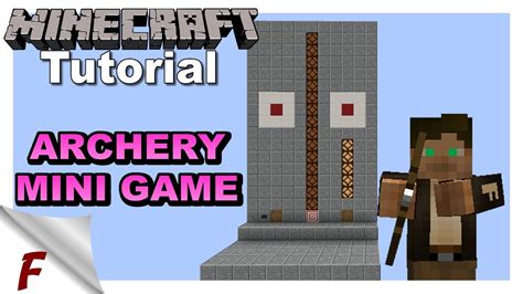 How To Make An Archery Mini Game In Minecraft With Score Target Block Practice Tutorial Youtube