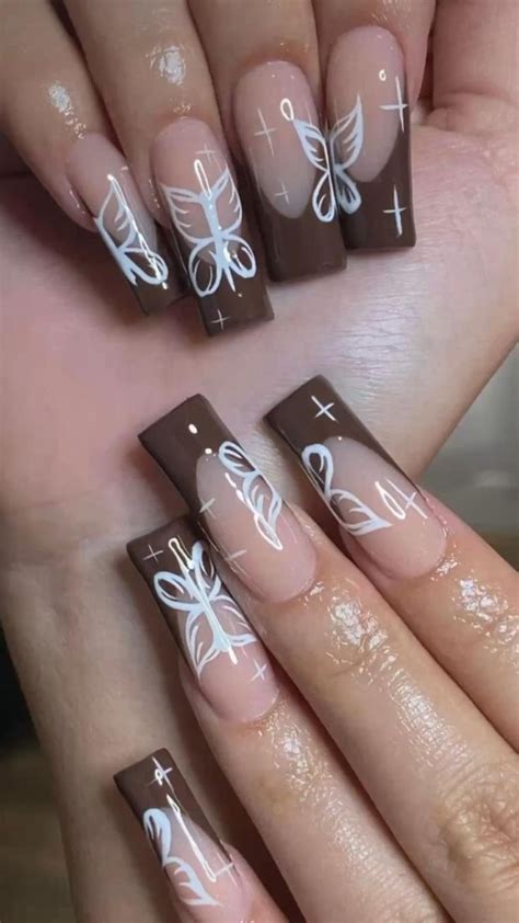 Acrylic French Nails With Designs Gel Nails Acrylic Nails