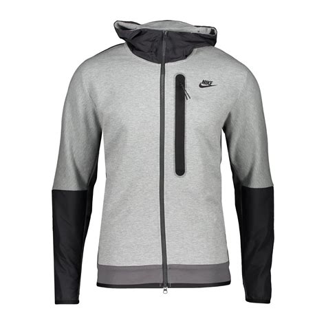 Nike Tech Fleece Kapuzenjacke Grau Schwarz F063 Grau