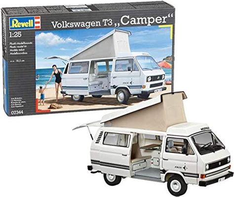 Revell RV07344 Modellbausatz Auto 1 25 Volkswagen VW T3 Bulli Camper