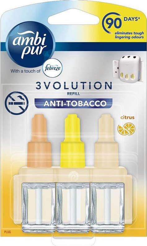 Ambi Pur Electric Luchtverfrisser Navulling 3volution Anti Tabacco 20