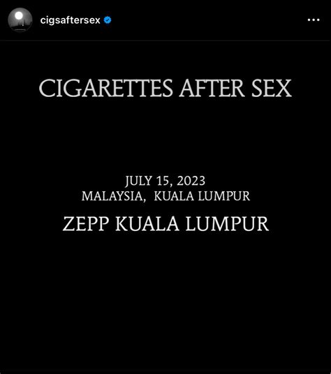 Cigarettes After Sex Day 1 X 1 Ticket Cat 1 Tickets And Vouchers Event