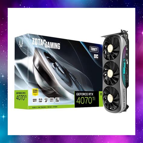 VGA การดแสดงผล ZOTAC GAMING GEFORCE RTX4070Ti 4070Ti 4070 TI TRINITY