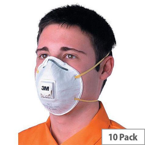 M Respirator Mask Valved Ffp Pack Hunt Office Uk