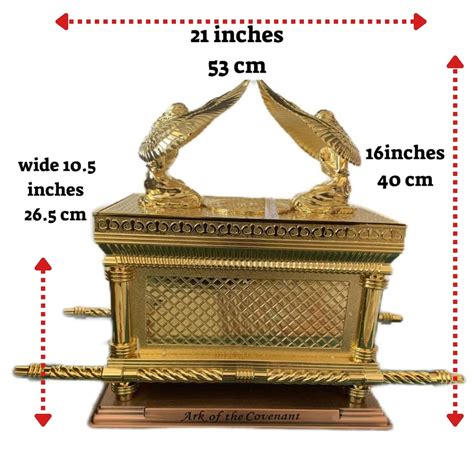 Gold Plated Huge Ark Of The Covenant 16 Inches High X 10 5 Etsy