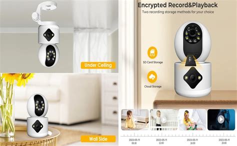 Buy SriHD 2MP+2MP =4MP Dual Lens Smart CCTV Camera WiFi IP Home ...