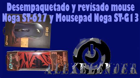 Revisado Mouse Noga ST 627 Y Mousepad Noga ST G13 YouTube