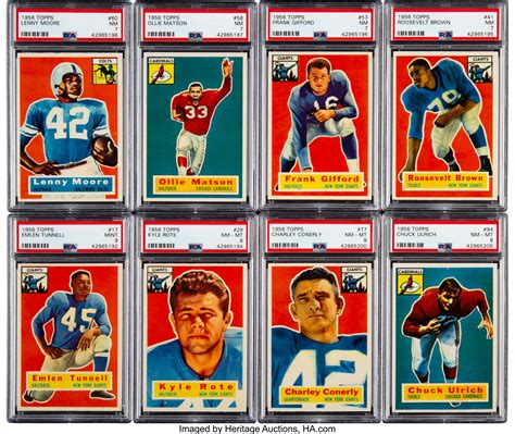 1956 Topps Football Complete Set (120).... Football Cards Sets | Lot ...