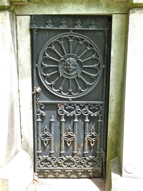 At Deaths Door Beautiful Mausoleum Doors At Green Wood Cemetery