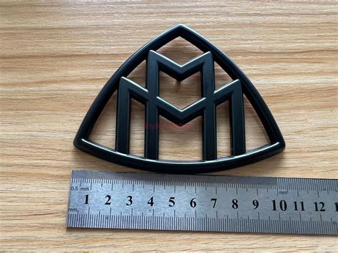 Matte Black For Mercedes Benz Maybach Trunk Emblem Rear Badge Standing