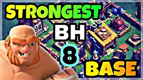 Strongest Builder Hall Base Layout With Replay Bh Best Trophy Base