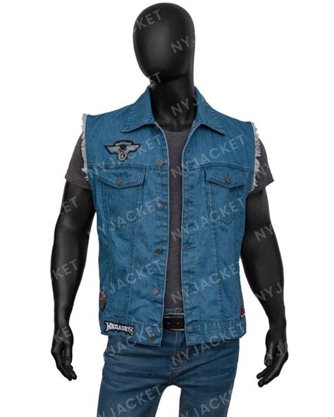 Stranger Things Eddie Munson Denim Vest Blue Dio Jacket