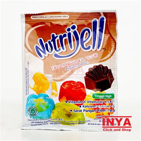 Jual Nutrijell Jelly Powder Chocolate 30gr Sachet Jeli Serbuk Instan