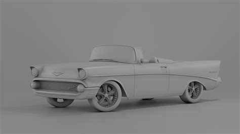 Artstation 1957 Chevrolet Bel Air Modified 3d Model Resources