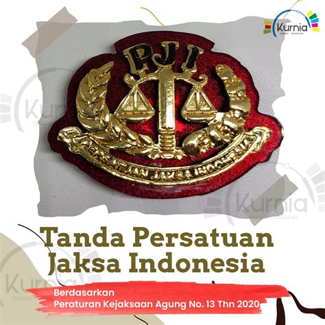 Jual Tanda Persatuan Jaksa Indonesia Lencana Pji Pin Jaksa Sesuai Perja