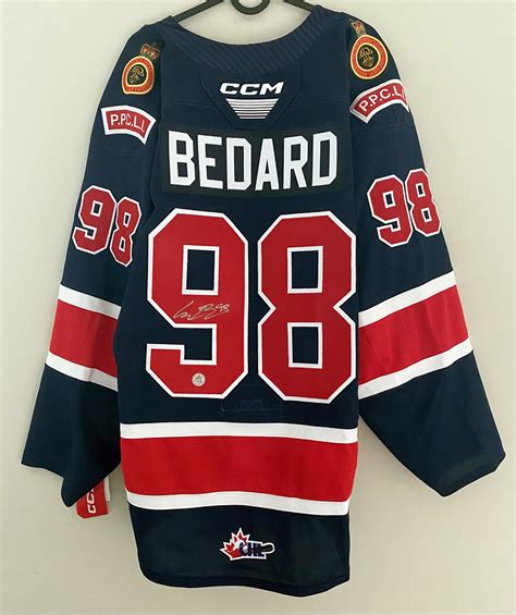 Lot Detail Connor Bedard Signed Regina Pats Official Ccm Chl Jersey