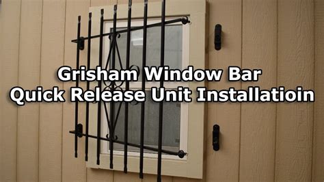 How To Install A Grisham Window Bar Quick Release Unit Youtube