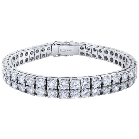 Box Style Diamond Tennis Bracelet 1 Carat Of Diamonds Set In 14 Karat