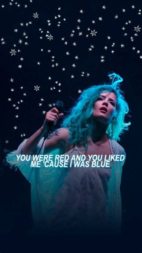 Download free Halsey Colors Lyrics Aesthetic Wallpaper - MrWallpaper.com