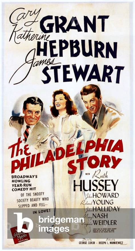 THE PHILADELPHIA STORY From Left Cary Grant Katharine Hepburn James