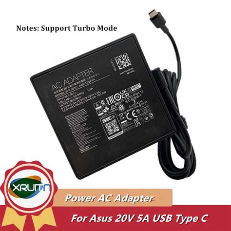 A20 100P1A Laptop Charger For Asus ROG Strix Scar100W 20V 5A Type C