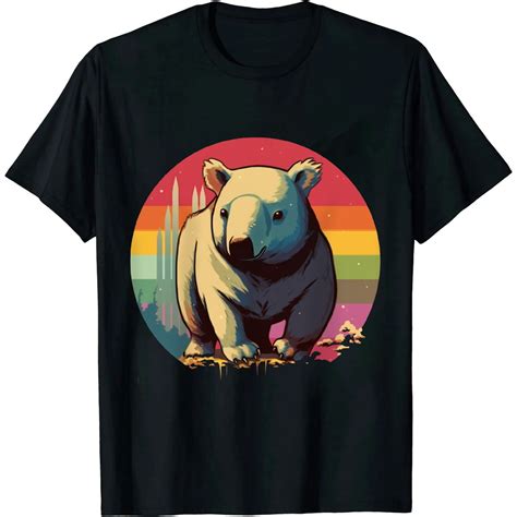 COMIO Aussie Animal Australia Outback Wildlife Retro Wombat T-Shirt ...