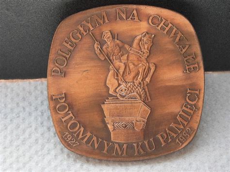 Medal 15 Pułk Ułanów Poznańskich cegiełka pamiątka Warszawa Mokotów