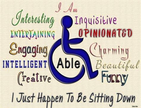 Spina Bifida By Connie Mocella Disability Quotes Funny Me Word Pictures