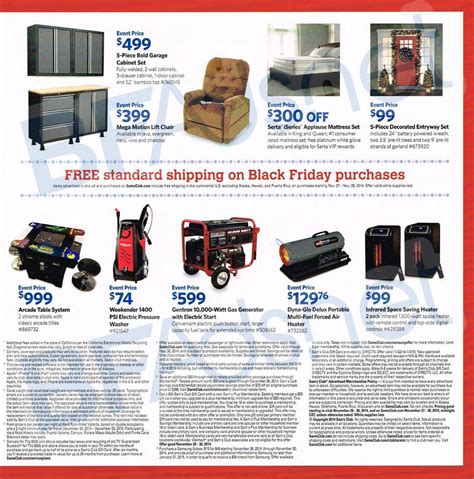 Black Friday Sams Club Black Friday Ad Scan