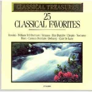 Classical Treasures 25 Classical Favorites CD Compilation 1997