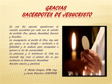 ¡gracias Sacerdotes De Jesucristo Conferre