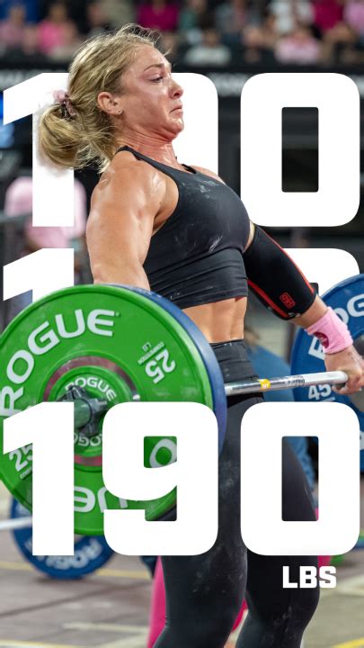 The CrossFit Games On Twitter Ellie Turner Hit A Big 190 Lb 86 Kg