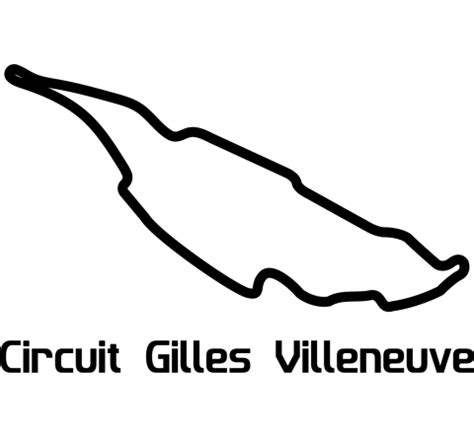 Sticker Circuit Auto Gilles Villeneuve Ref Circt Gt Stickers