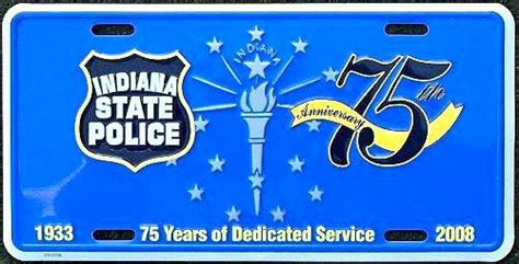 Indiana State Trooper Plates