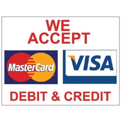 We Accept Visa MasterCard Logo - LogoDix