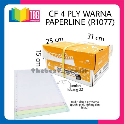 Jual Box Cf Ply Warna Paperline Continuous Form Kertas Kasir